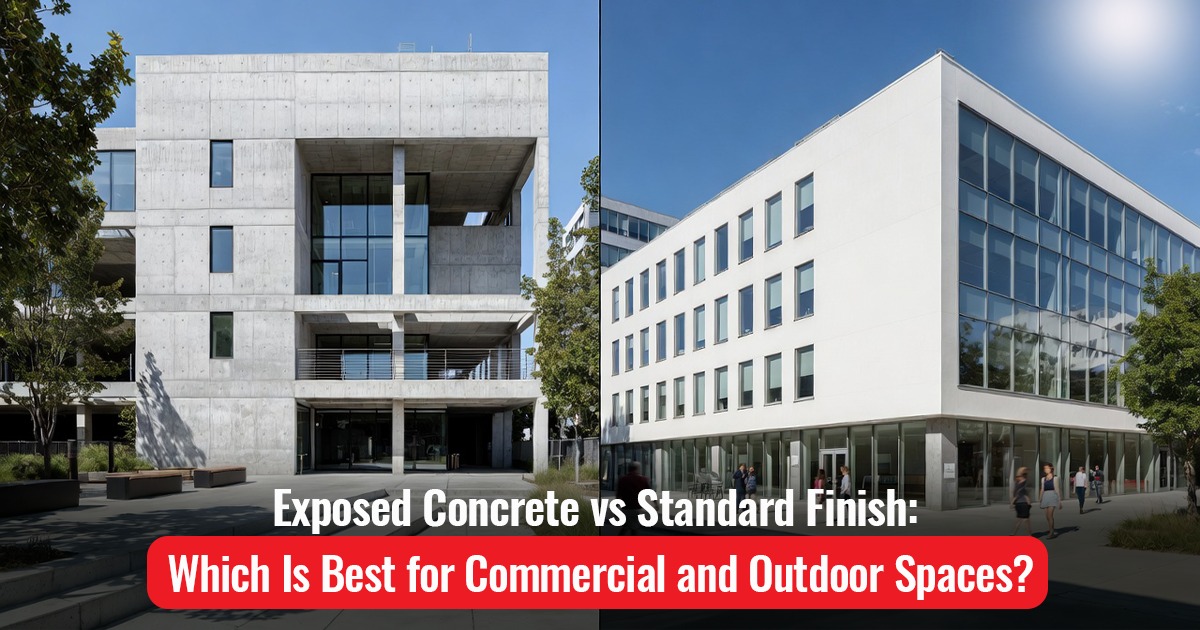 Fresh Look at Exposed Aggregate Vs Plain Concrete Which Is Best For Commercial